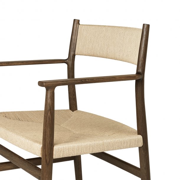 Brdr. Krger - Arv Spisebordsstol | Med armln | Flettet ryg &amp; sde