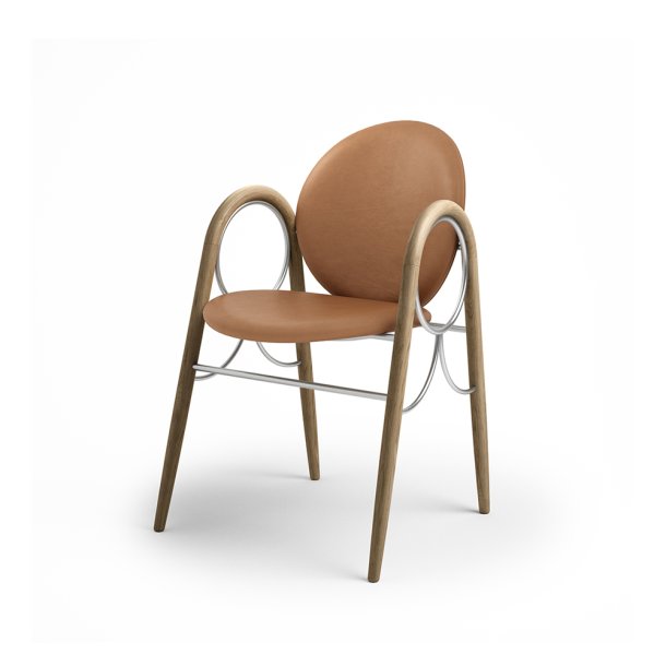 Brdr. Krger - Arkade Spisebordsstol | Fuldpolstret | Eg klar voks olieret