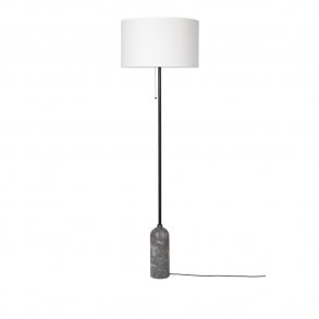 Gubi - Gravity Floor Lamp | White | Grey Marble