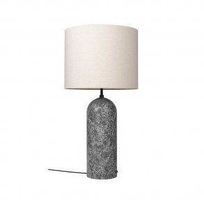Gubi - Gravity Floor Lamp XL | Low | Grey marble | Canvas