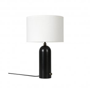 Gubi - Gravity Tablelamp | Small | Blackened steel | White