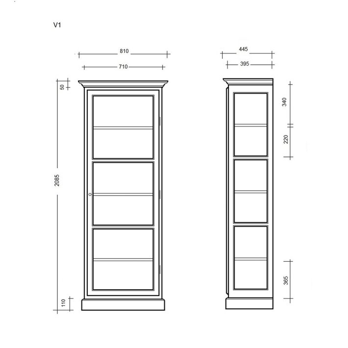 Lindebjerg Design - Vitrineskab | Classic V1 