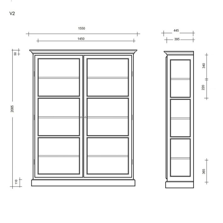 Lindebjerg Design - Vitrineskab | Classic V2