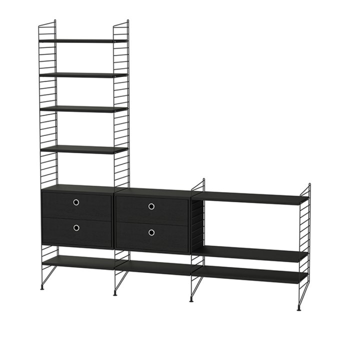 String - Bundle L J I Black Stained Ash/Black