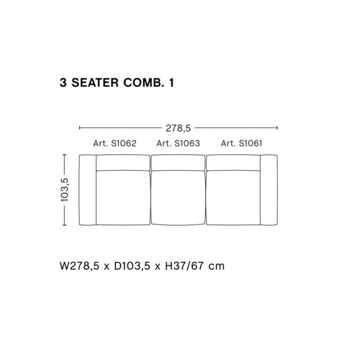 HAY - Mags Soft Sofa | Frdige kombinationer | 3 Seater