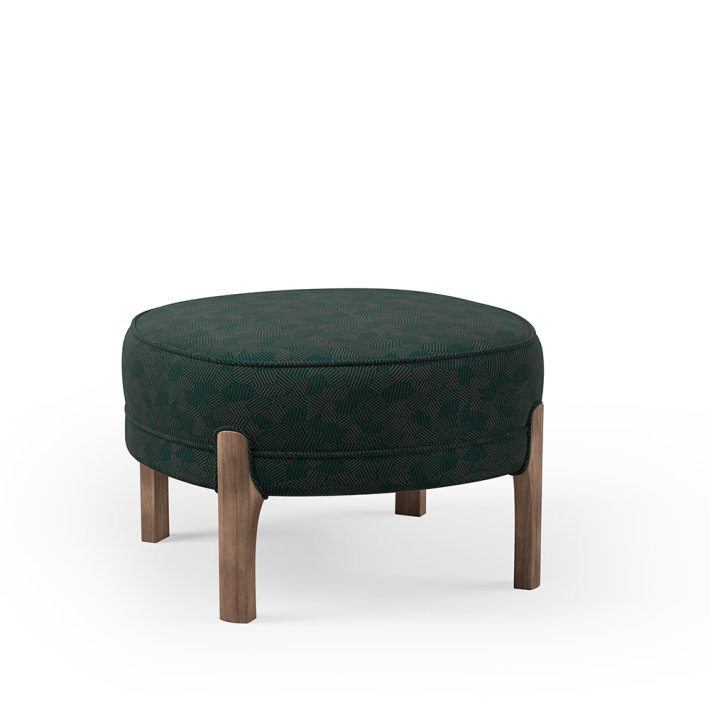 Warm Nordic - Cocktail Lounge Pouf | Smoked Oak