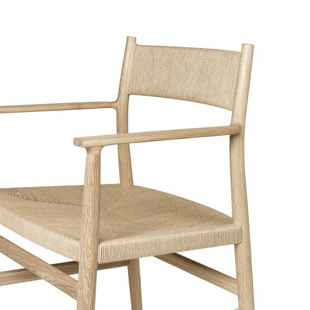 Brdr. Krger - Arv Spisebordsstol | Med armln | Flettet ryg &amp; sde