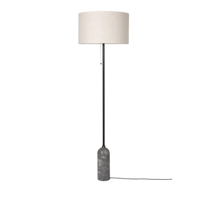 Gubi - Gravity Floor Lamp | Canvas | Grey Marble