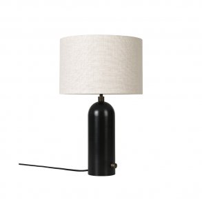 Gubi - Gravity Tablelamp | Small | Blackened steel | Canvas