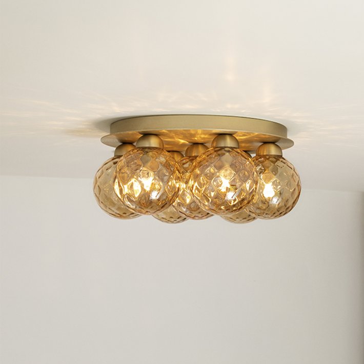 Nuura - Apiales 7 Plafond I Brushed Brass/Optic Gold