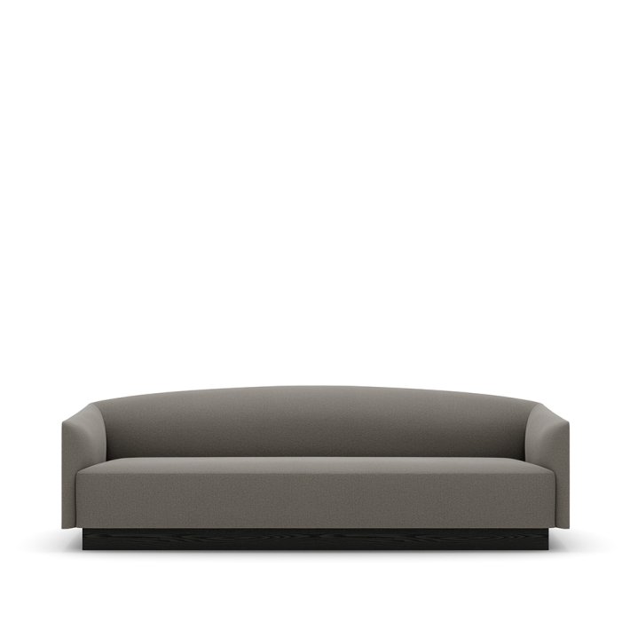 New Works - Shore Sofa 3 Seater Plinth |Romo Linara Umber