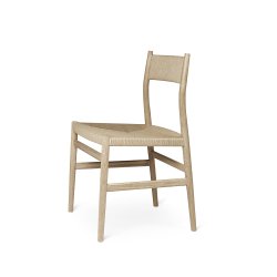 Brdr. Krger - Arv Spisebordsstol | Uden armln | Flettet ryg &amp; sde