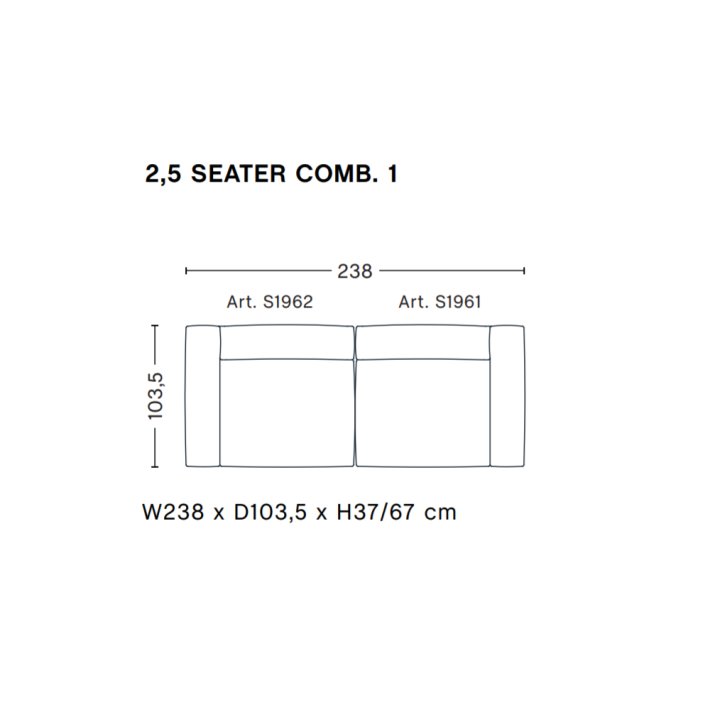 HAY - Mags Soft Sofa | Frdige kombinationer | 2,5 Seater