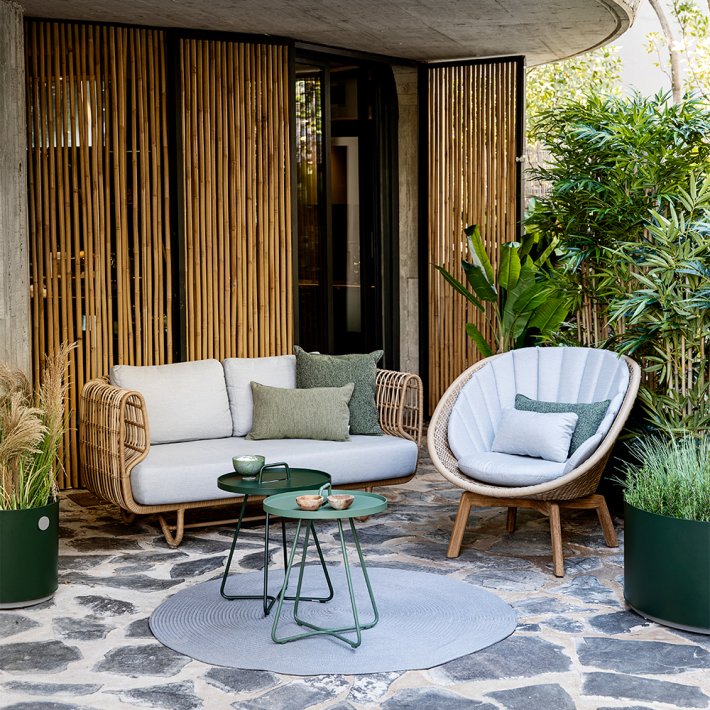 Cane-line - Nest 2-pers. sofa m. hynder | Outdoor