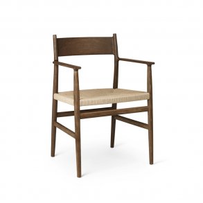 Brdr. Krüger - Arv Spisebordsstol | Med armln | Flettet sde | Massiv ryg