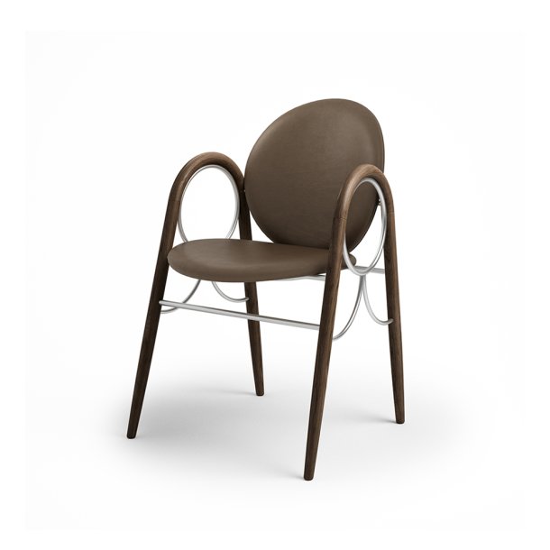 Brdr. Krger - Arkade Spisebordsstol | Fuldpolstret | Eg rget