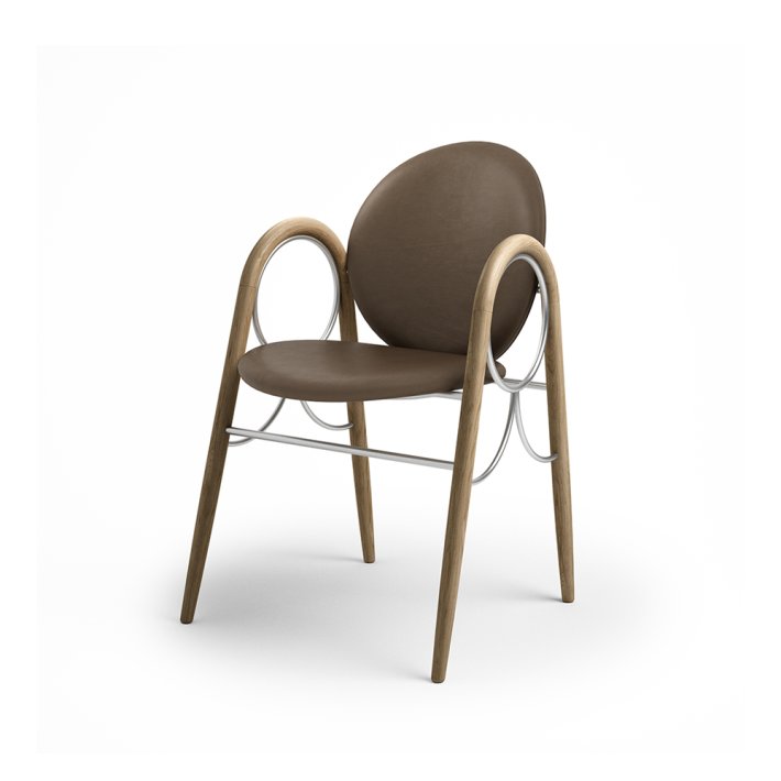 Brdr. Krger - Arkade Spisebordsstol | Fuldpolstret | Eg klar voks olieret