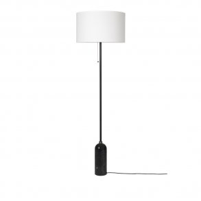 Gubi - Gravity Floor Lamp | White | Black marble