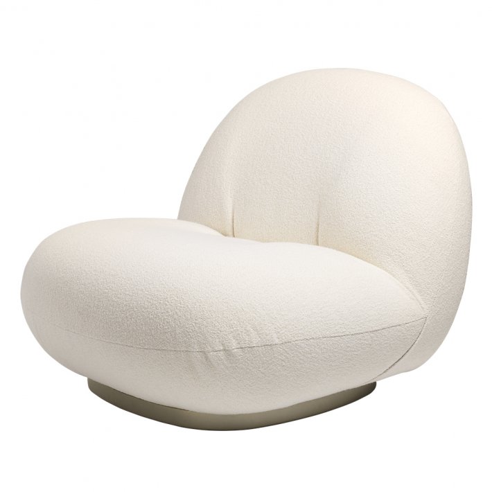 Gubi - Pacha Lounge Chair Pearl gold A