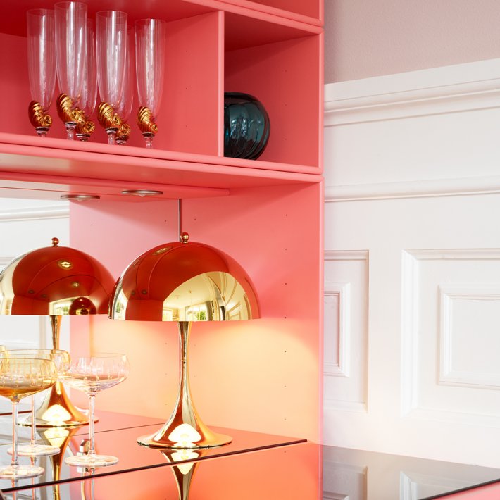 Louis Poulsen - Panthella 250 Table Lamp | Messing metaliseret