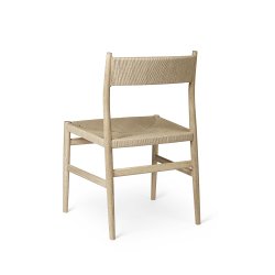 Brdr. Krger - Arv Spisebordsstol | Uden armln | Flettet ryg &amp; sde