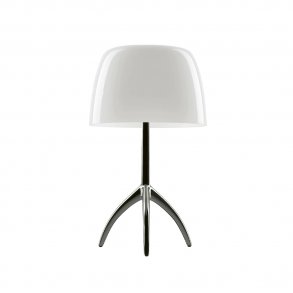 Foscarini - Lumiere | Table | Grande | On/off | White | Black chrome
