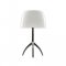 Foscarini - Lumiere | Table | Grande | Dmpbar | Warm white | Black chrome