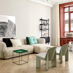 HAY - Chisel Lounge Chair | Eucalyptus | Polstring Metaphor-023