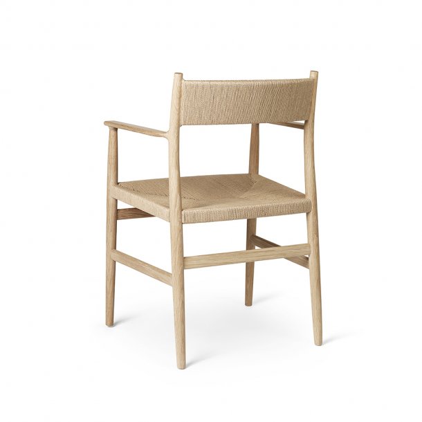 Brdr. Krger - Arv Spisebordsstol | Med armln | Flettet ryg &amp; sde