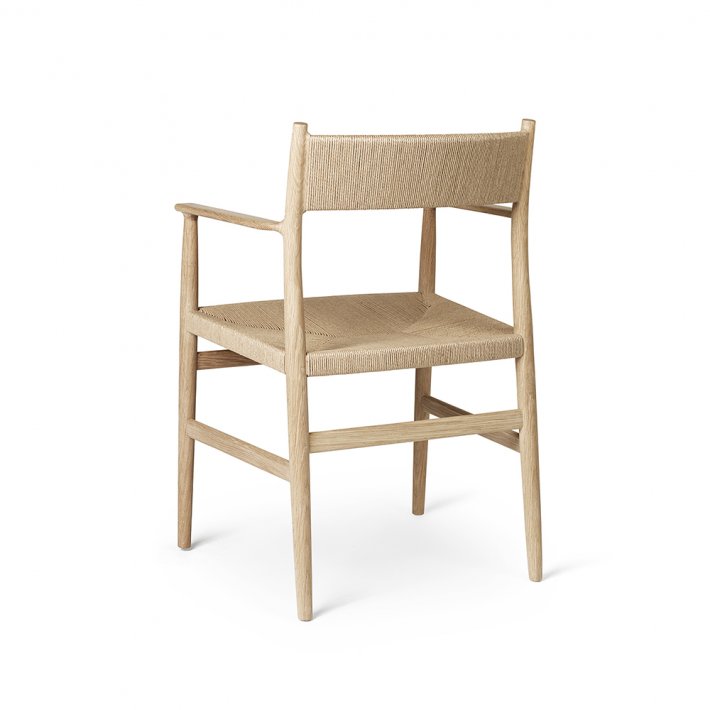 Brdr. Krger - Arv Spisebordsstol | Med armln | Flettet ryg & sde