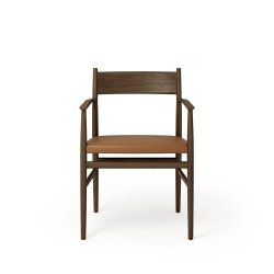 Brdr. Krger - Arv Spisebordsstol | Med armln | Lder sde | Massiv ryg