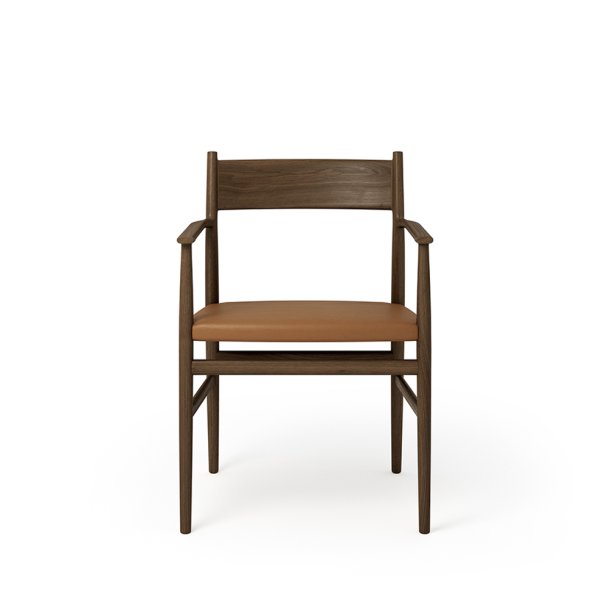 Brdr. Krger - Arv Spisebordsstol | Med armln | Lder sde | Massiv ryg