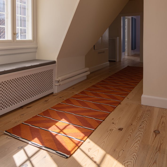 NORDICMODERN - VK-6 Tppe | Orange/Rd | 80 x 240 cm