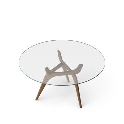 Brdr. Krger - TRIIIO | Spisebord |Klar glas | Eg Rget Olieret | 135