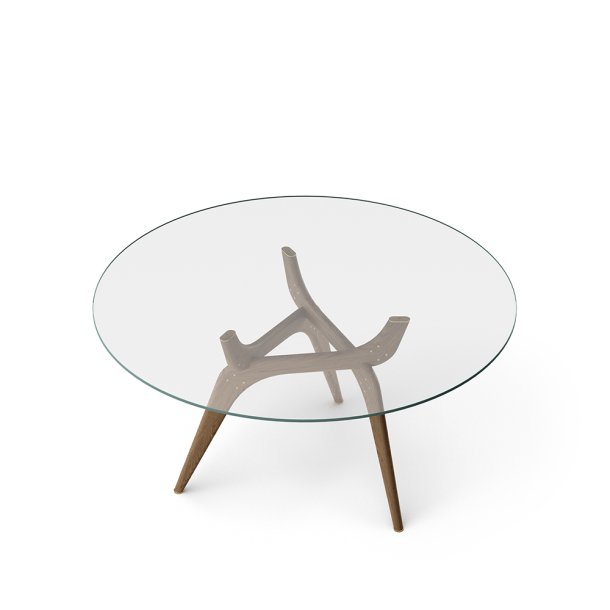 Brdr. Krger - TRIIIO | Spisebord |Klar glas | Eg Rget Olieret | 135