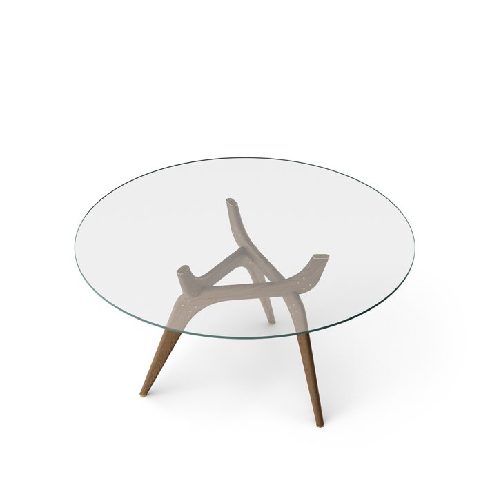 Brdr. Krüger - TRIIIO | Spisebord | Klar glas | Eg Rget Olieret | 135