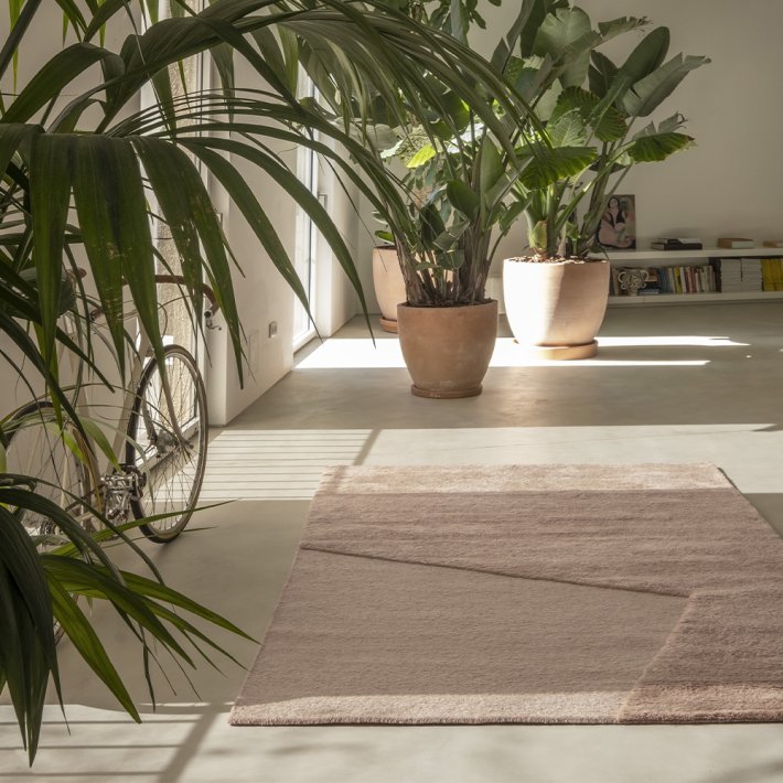 nanimarquina - Oblique Pink Quartz Rug | Pattern D