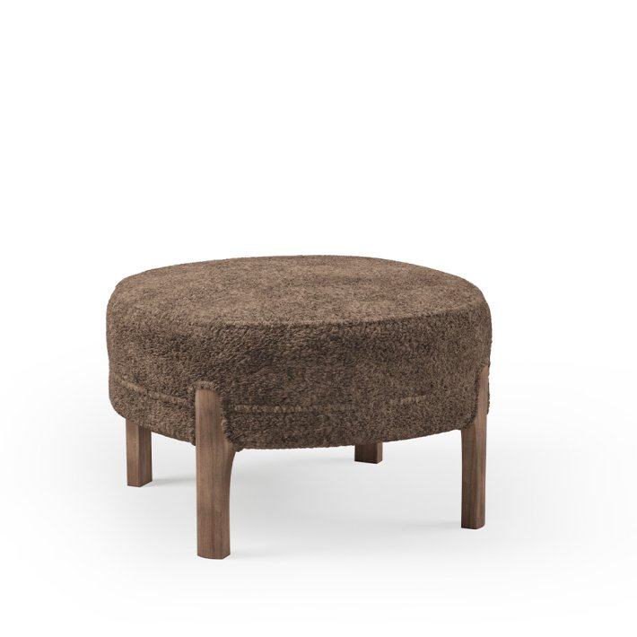 Warm Nordic - Cocktail Lounge Pouf | Smoked Oak