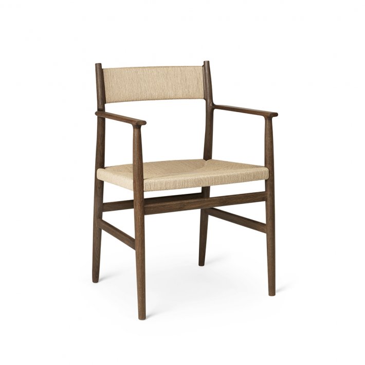 Brdr. Krger - Arv Spisebordsstol | Med armln | Flettet ryg & sde