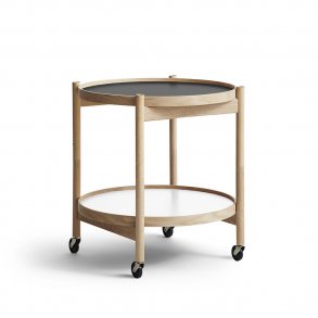 Brdr. Krüger - Blling Tray Table | 50 | Olieret eg | Sort/hvid