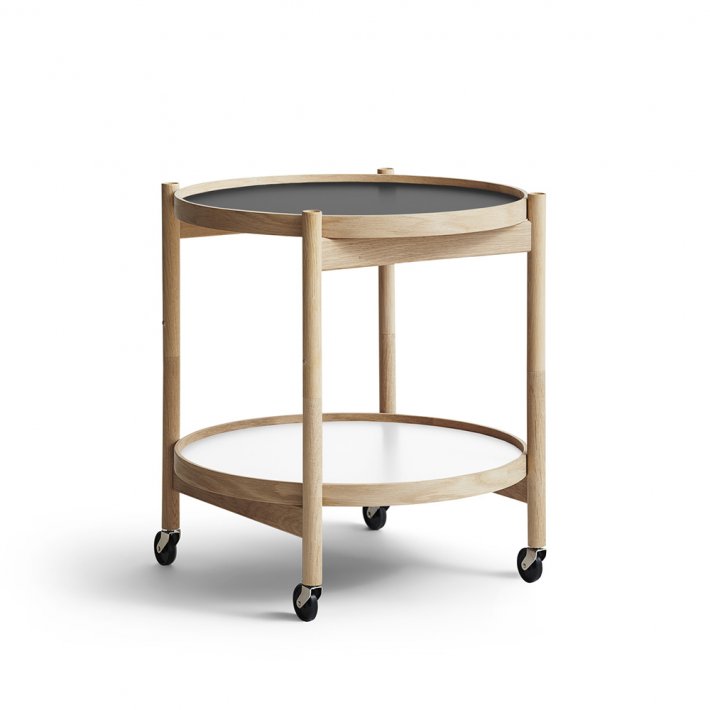 Brdr. Kr�ger - B�lling Tray Table | �50 | Olieret eg | Sort/hvid