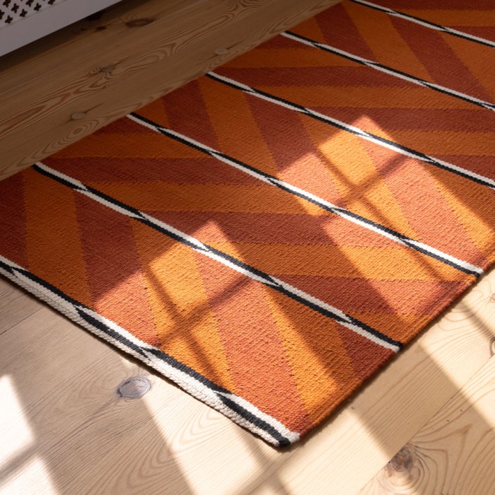 NORDICMODERN - VK-6 Tppe | Orange/Rd | 80 x 240 cm