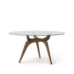Brdr. Krger - TRIIIO | Spisebord |Klar glas | Eg Rget Olieret | 135