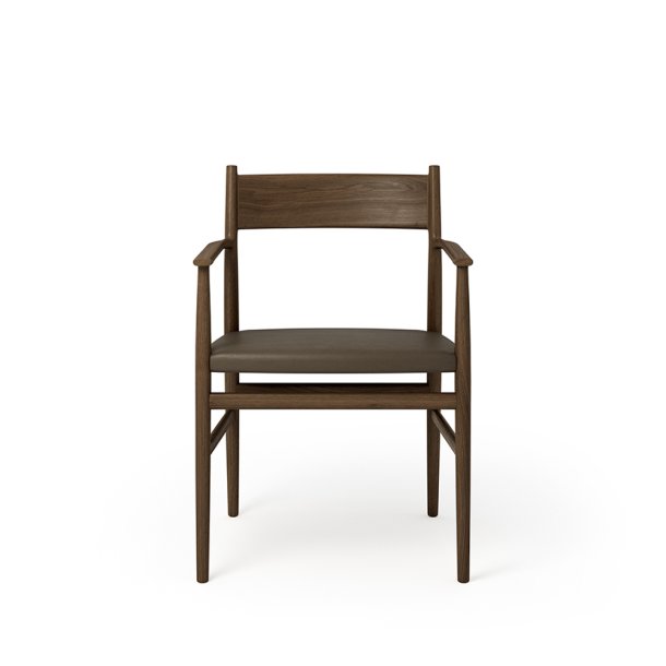 Brdr. Krger - Arv Spisebordsstol | Med armln | Lder sde | Massiv ryg