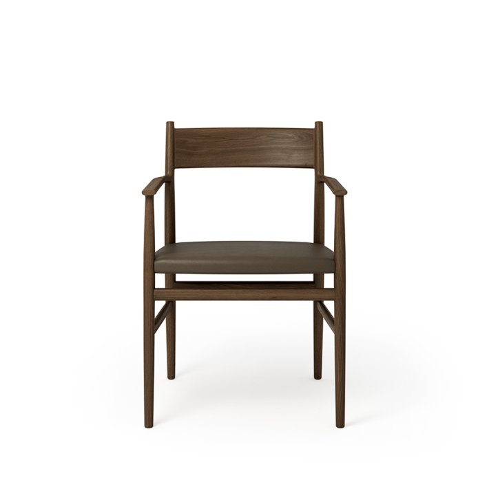 Brdr. Krger - Arv Spisebordsstol | Med armln | Lder sde | Massiv ryg