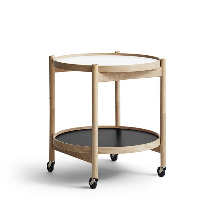 Brdr. Kr�ger - B�lling Tray Table | �50 | Olieret eg | Sort/hvid