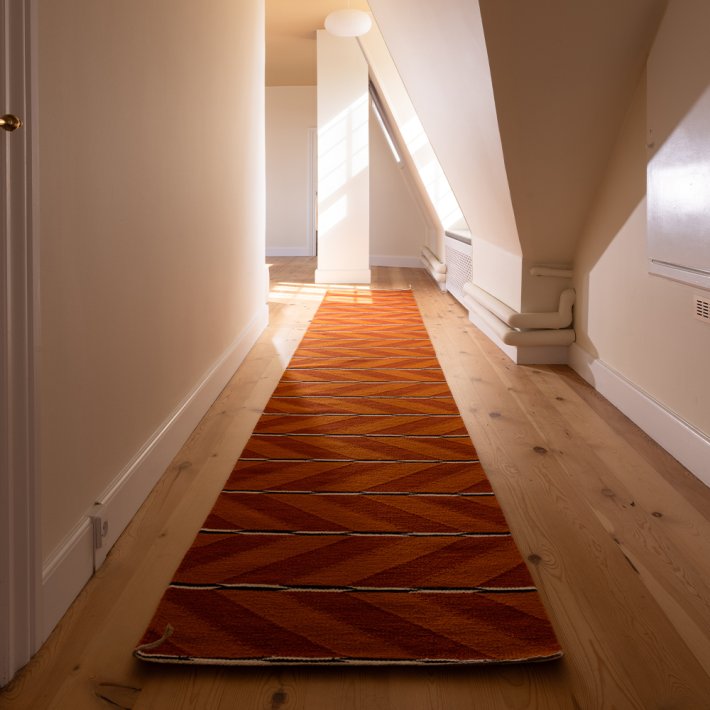 NORDICMODERN - VK-6 Tppe | Orange/Rd | 80 x 240 cm