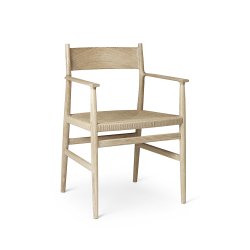 Brdr. Krger - Arv Spisebordsstol | Med armln | Flettet sde | Massiv ryg