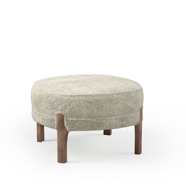 Warm Nordic - Cocktail Lounge Pouf | Smoked Oak