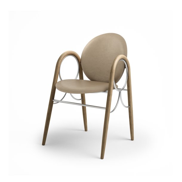 Brdr. Krger - Arkade Spisebordsstol | Fuldpolstret | Eg klar voks olieret